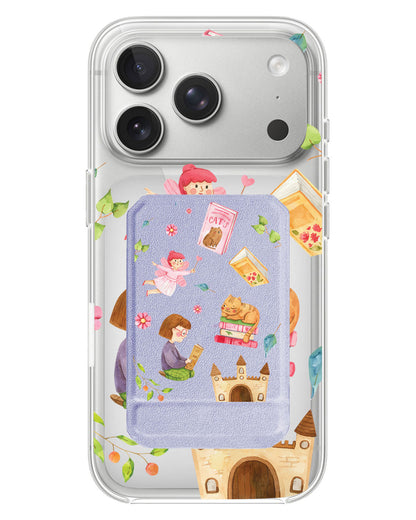 iPhone Magnetic Multifold Wallet - Fairy cat