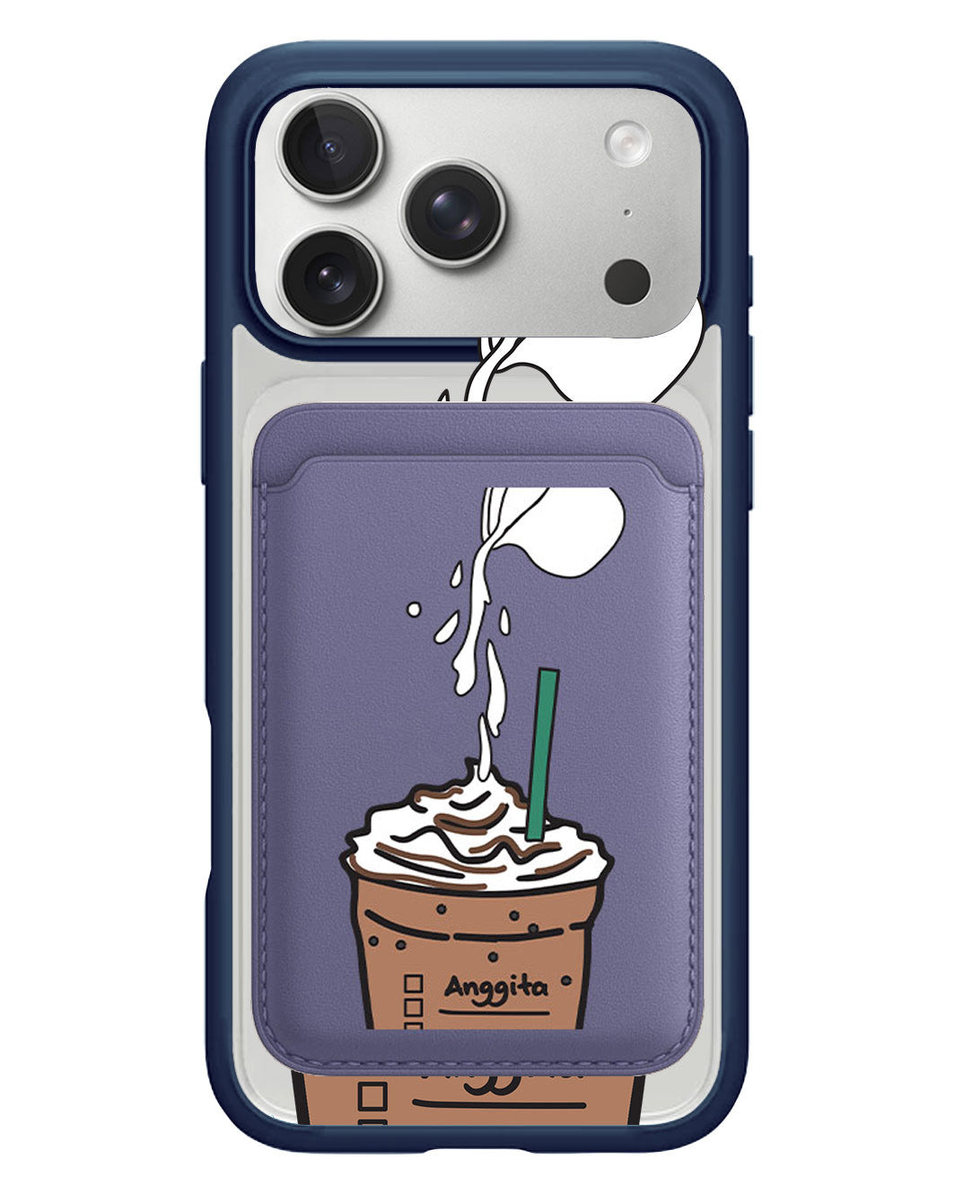 iPhone Magnetic Wallet Case - Coffee Frappe
