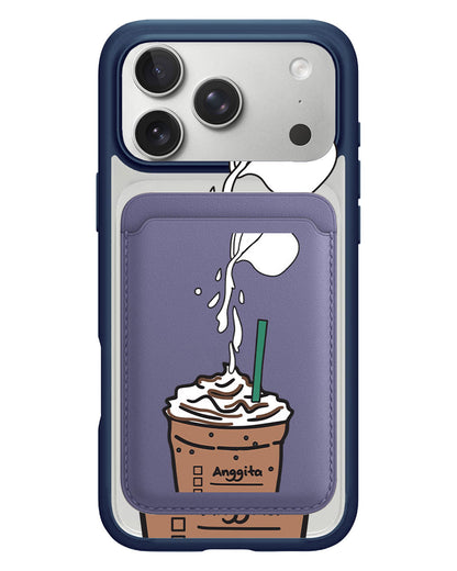 iPhone Magnetic Wallet Case - Coffee Frappe