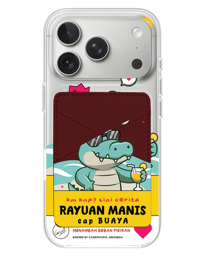 iPhone Phone Wallet Case - Cap Buaya