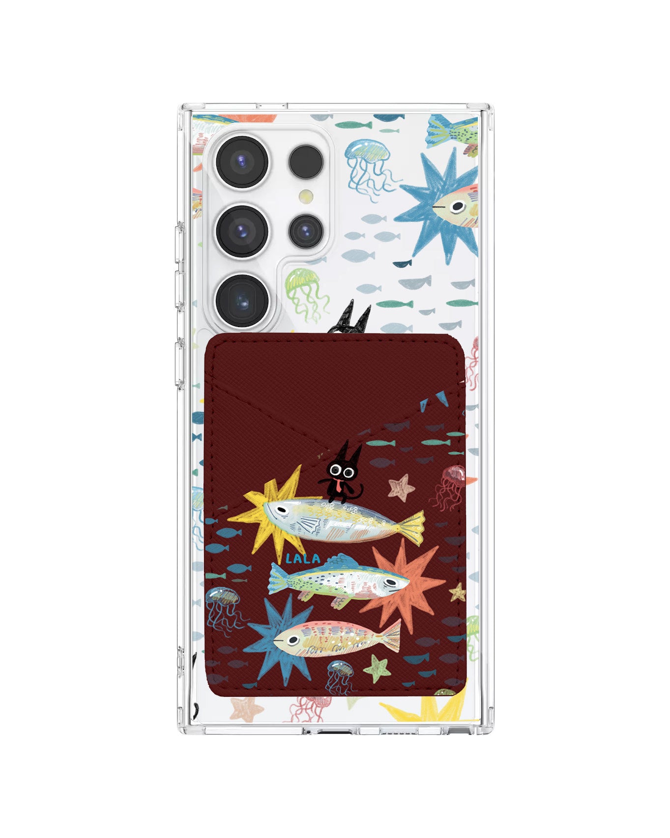 Android Phone Wallet Case - The Fish Surfer