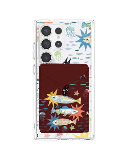 Android Phone Wallet Case - The Fish Surfer