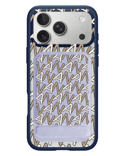 iPhone Magnetic Multifold Wallet - Initial Monogram 4.0
