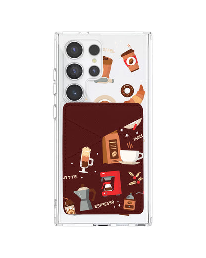 Android Phone Wallet Case - Barista