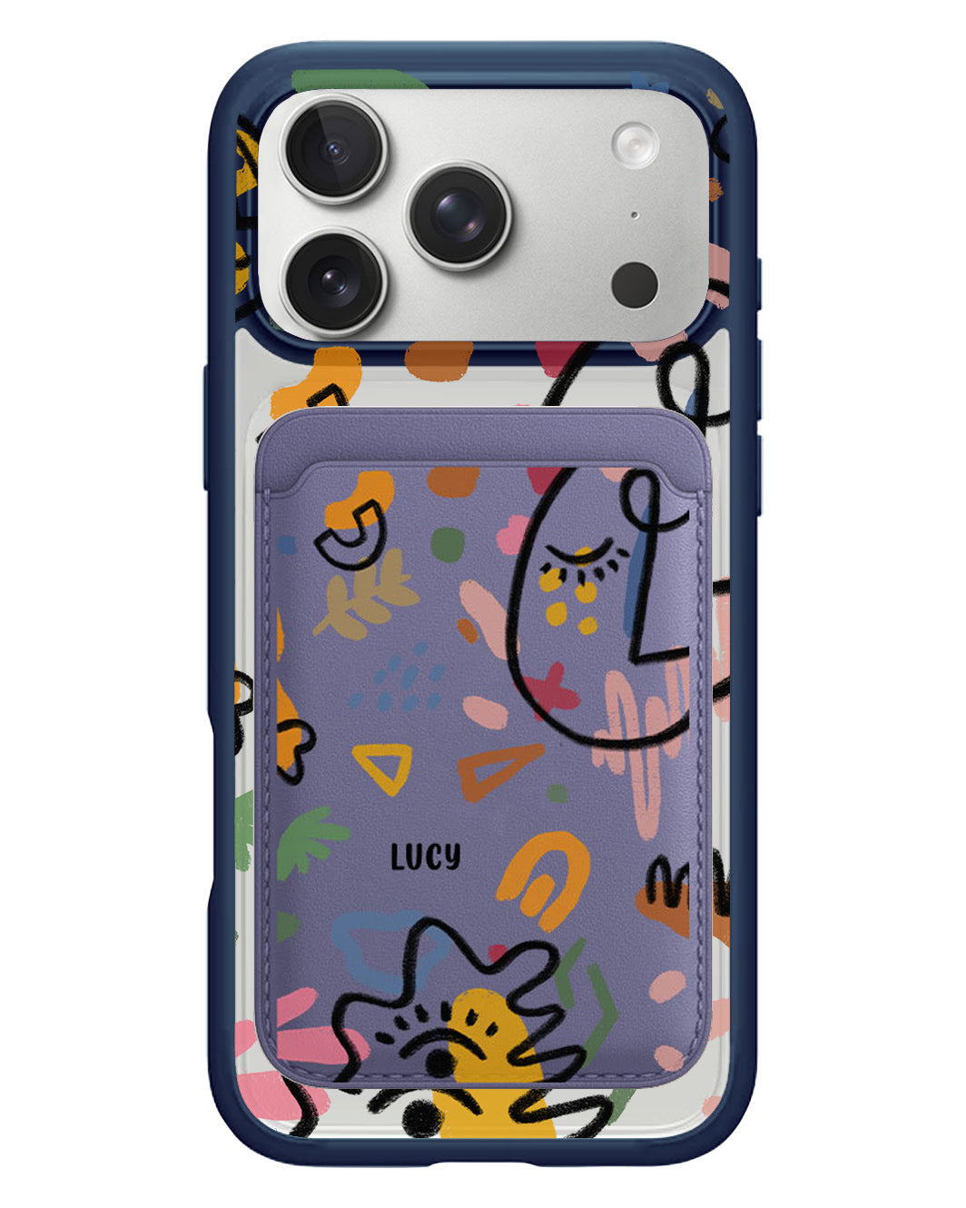 iPhone Magnetic Wallet Case - Abstract 5.0