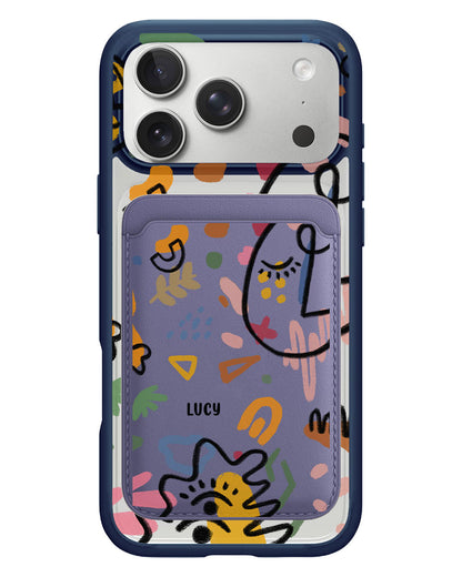 iPhone Magnetic Wallet Case - Abstract 5.0