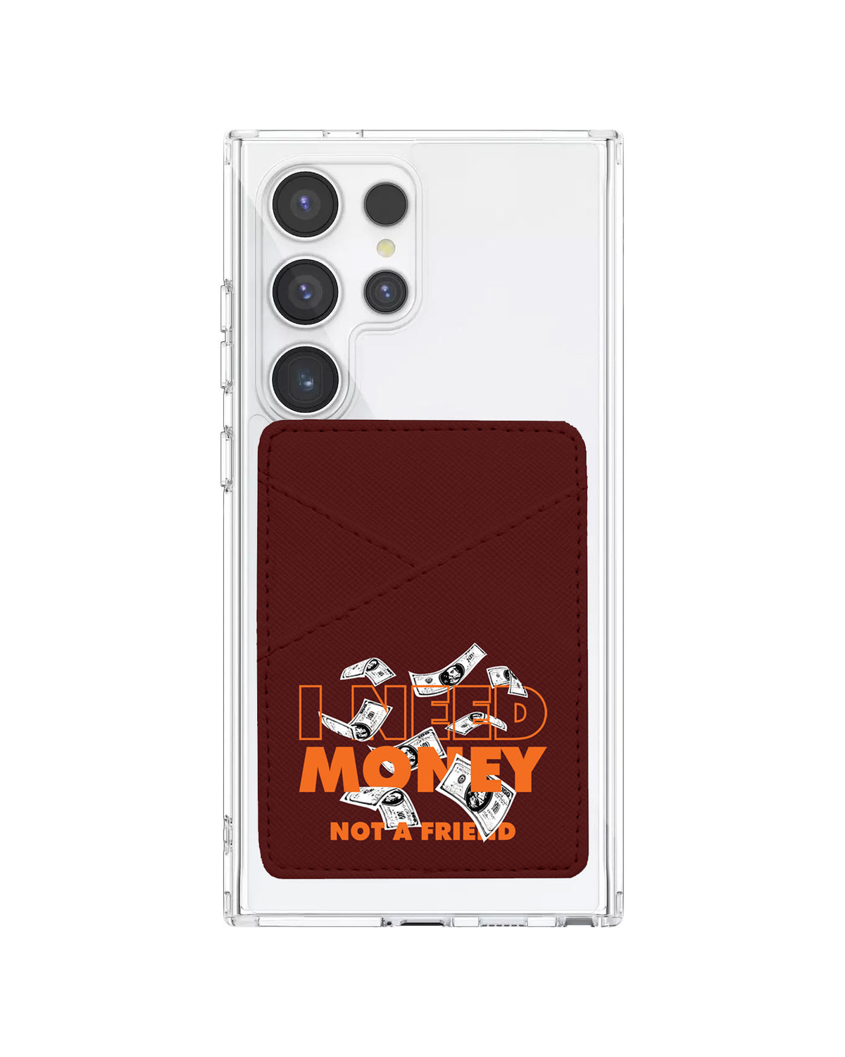Android Phone Wallet Case - Money Better Than Friend