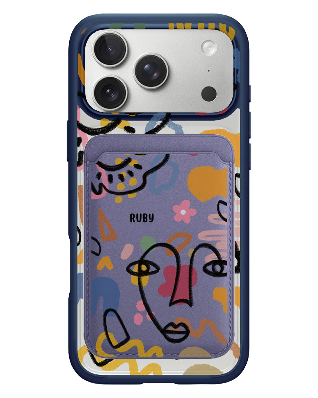 iPhone Magnetic Wallet Case - Abstract 4.0