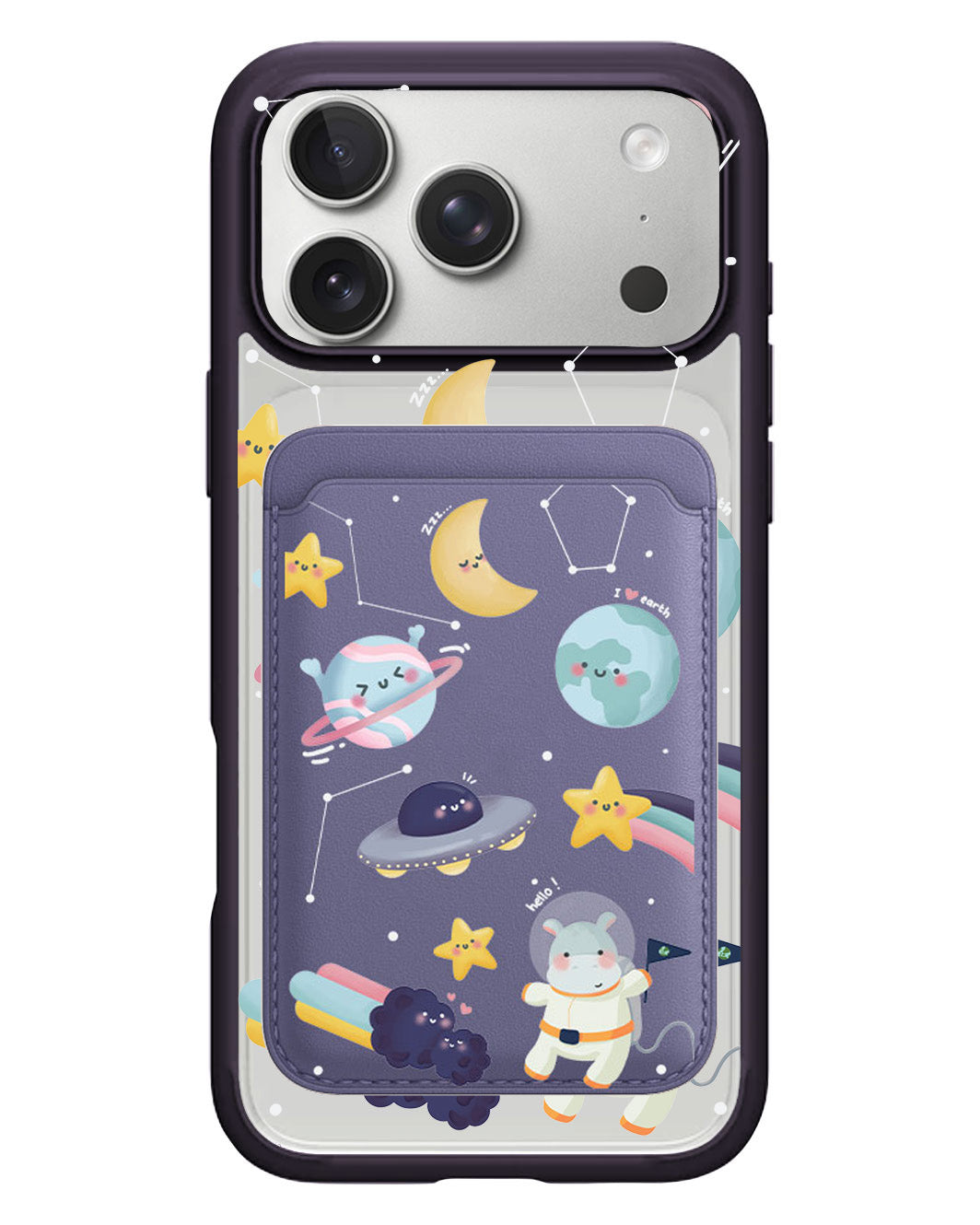 iPhone Magnetic Wallet Case - Galaxy (Artevefacts)