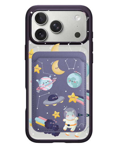 iPhone Magnetic Wallet Case - Galaxy (Artevefacts)