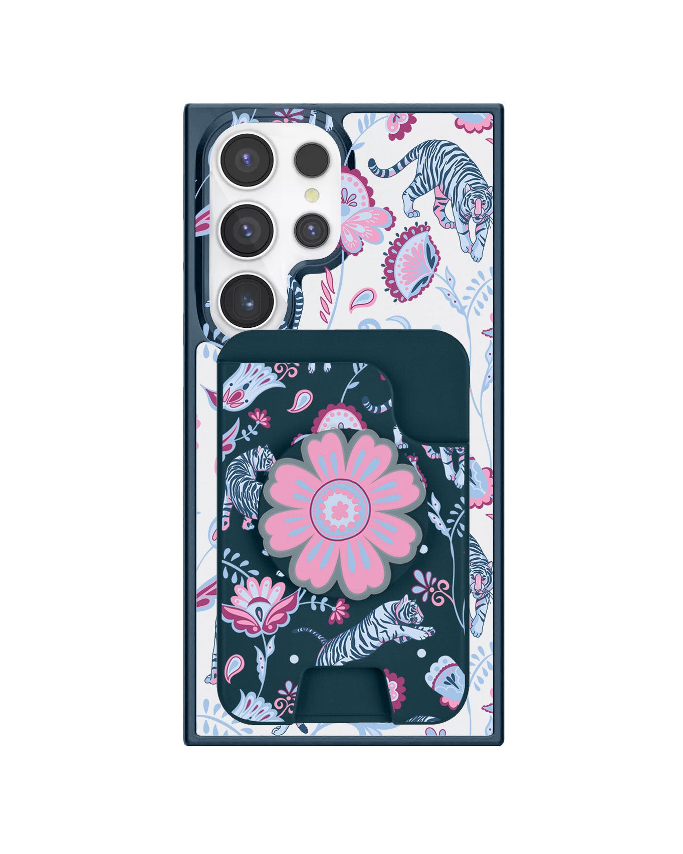 Android Magpop Wallet - Tiger & Floral 3.0