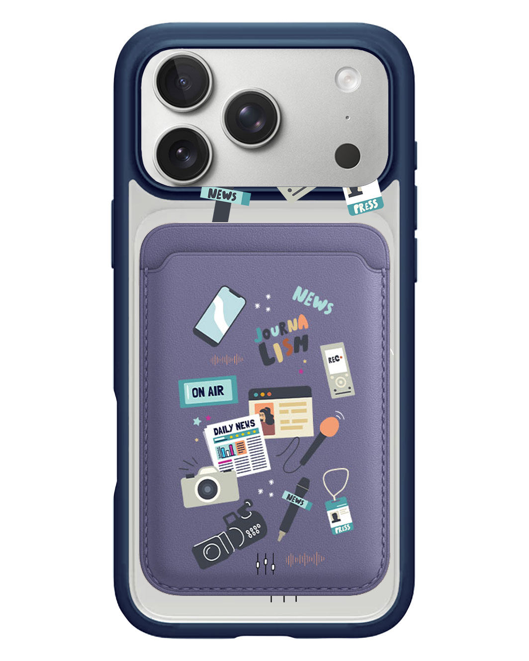 iPhone Magnetic Wallet Case - Journalism