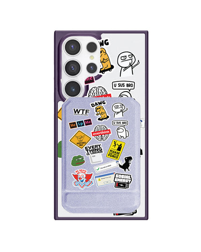 Android Magnetic Multifold Wallet - Brand Parody 2.0