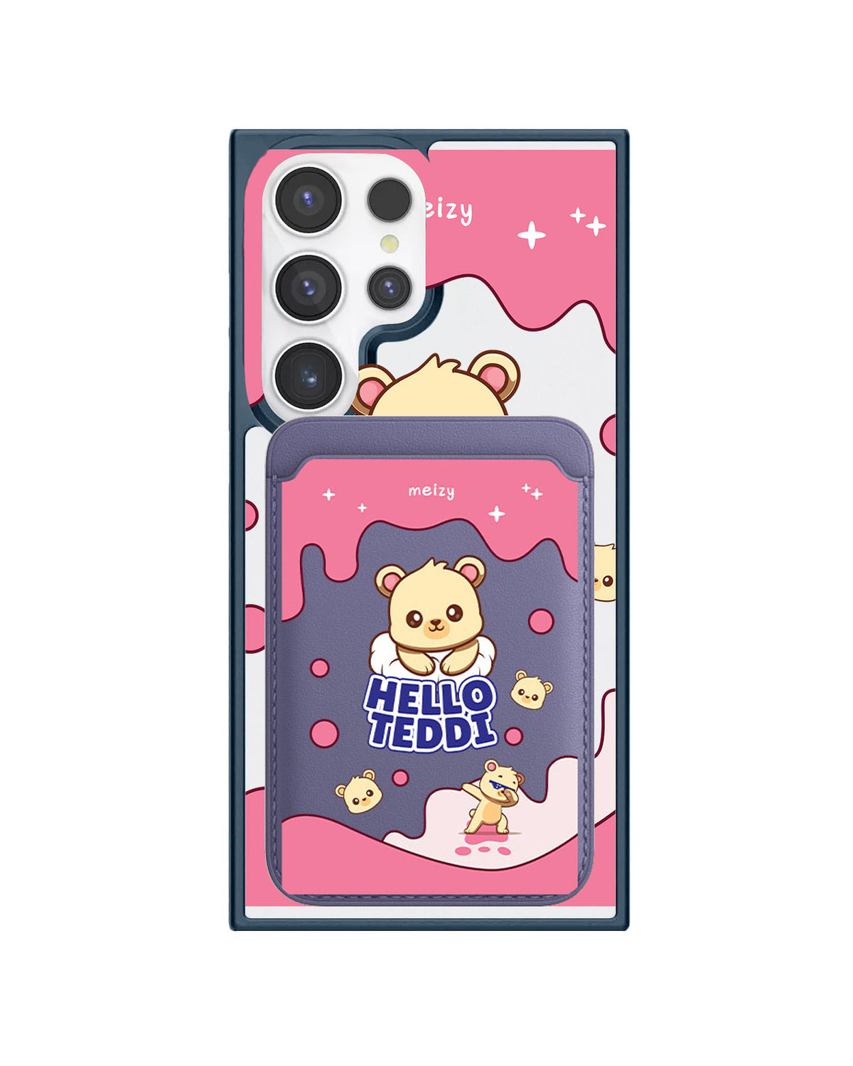 Android Magnetic Wallet Case - Hello Teddy 2.0