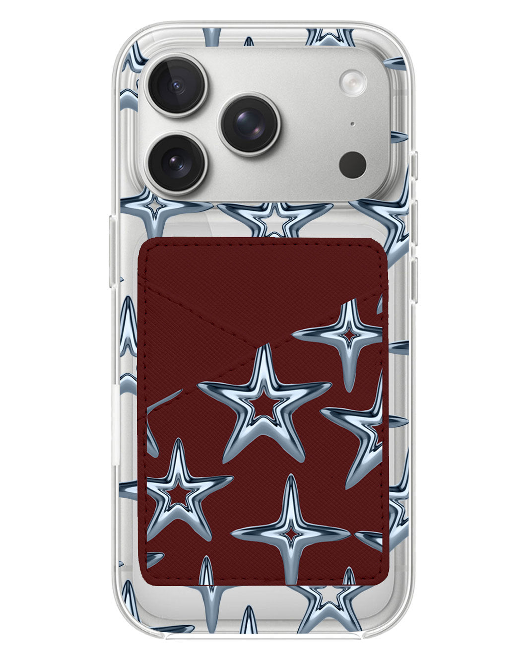 iPhone Phone Wallet Case - Chrome Star