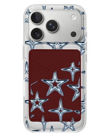iPhone Phone Wallet Case - Chrome Star