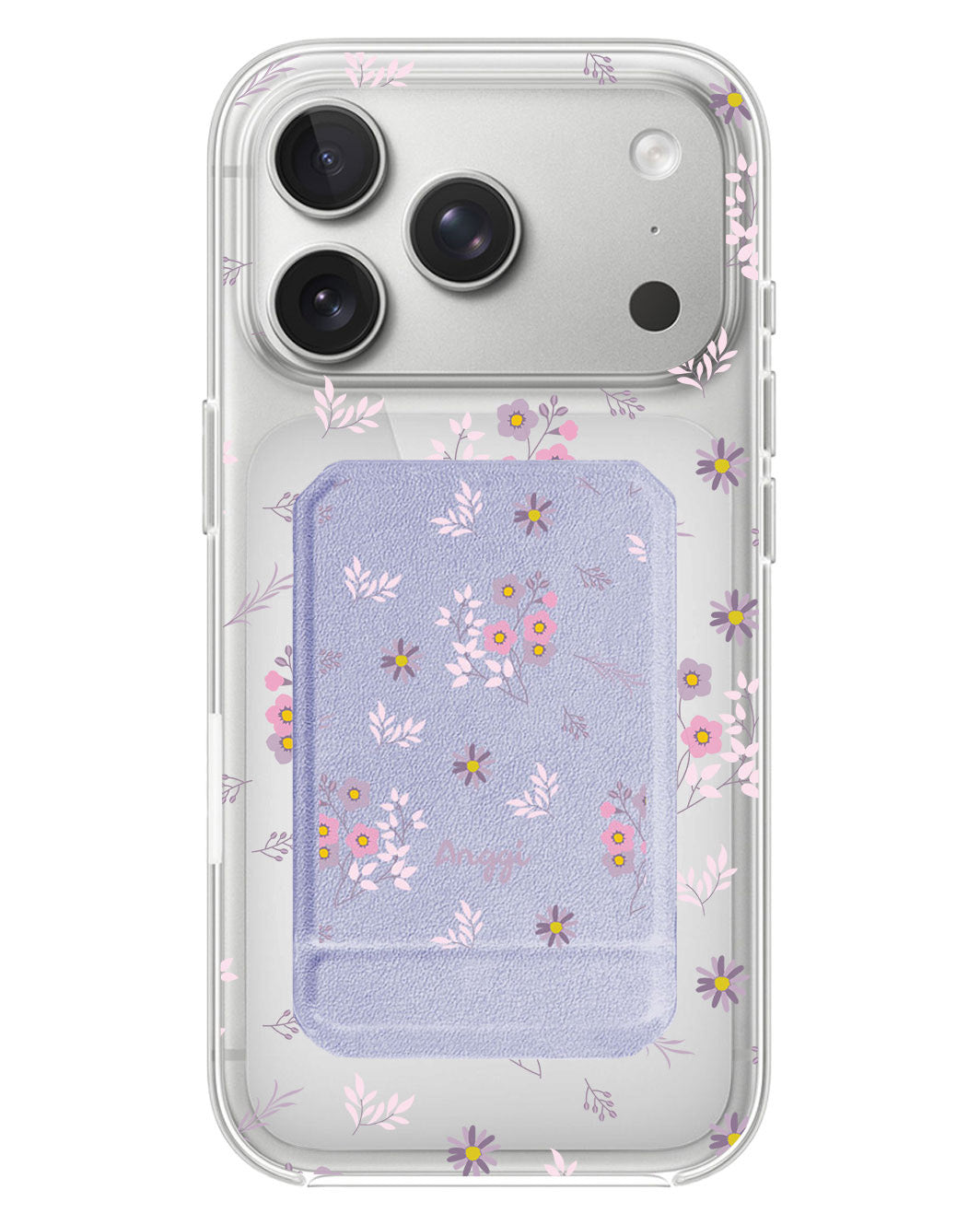 iPhone Magnetic Multifold Wallet - Cherry Blossom