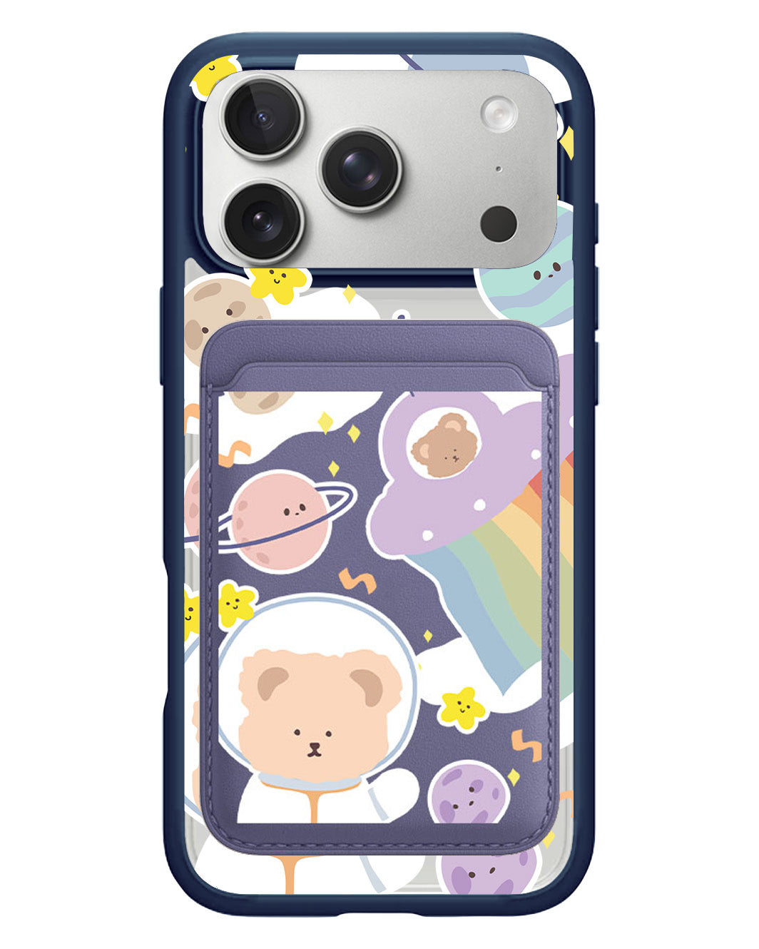 iPhone Magnetic Wallet Case - Astrobear