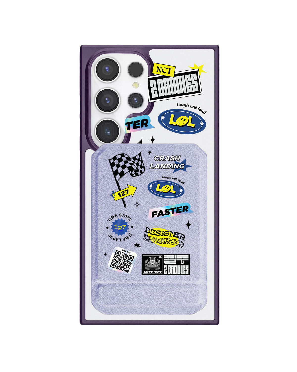 Android Magnetic Multifold Wallet - NCT127 Sticker Pack