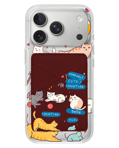 iPhone Phone Wallet Case - Playful Cat 2.0