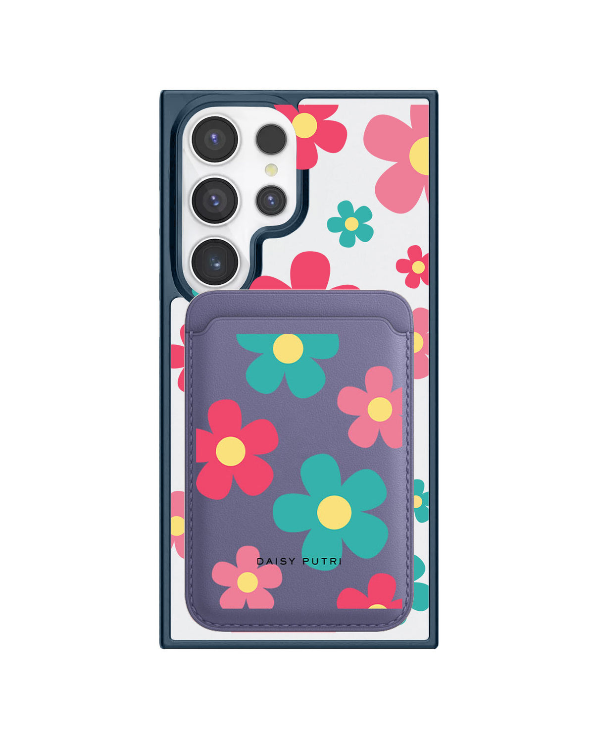 Android Magnetic Wallet Case - Daisy Delight 2.0
