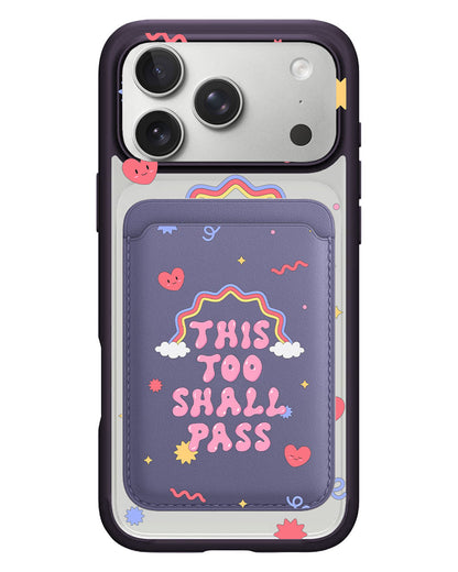 iPhone Magnetic Wallet Case - This Too Shall Pass