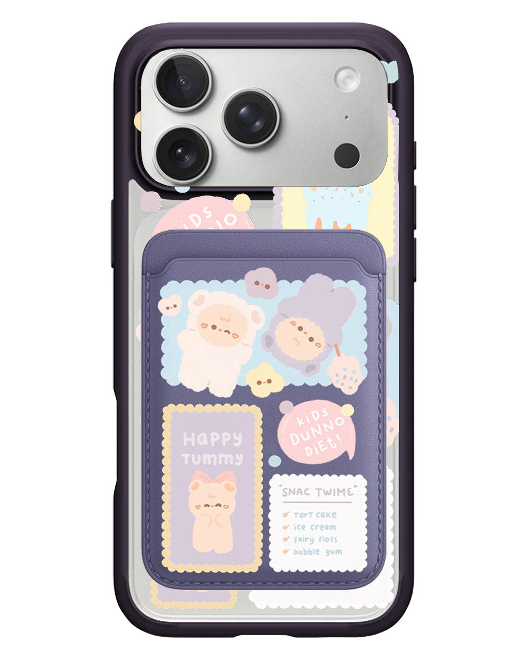 iPhone Magnetic Wallet Case - Sweets Heaven
