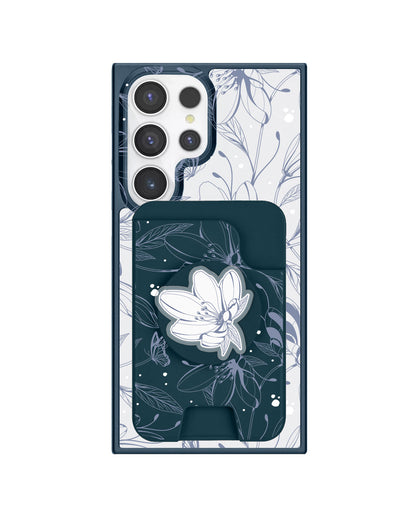 Android Magpop Wallet - Sketchy Flower & Butterfly 2.0