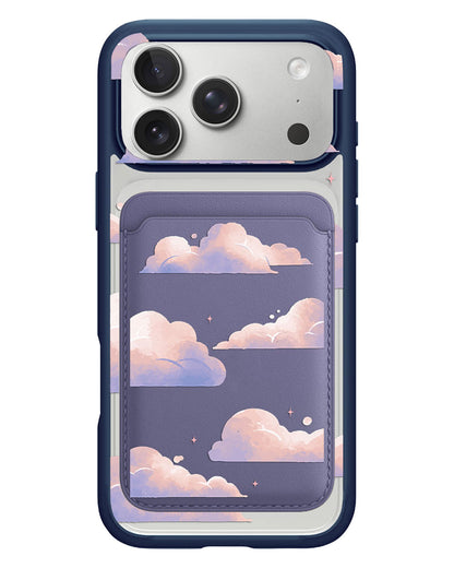 iPhone Magnetic Wallet Case - Pastel Clouds