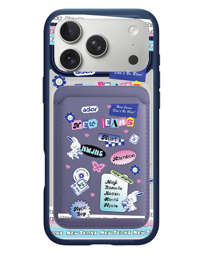 iPhone Magnetic Wallet Case - New Jeans Sticker Pack