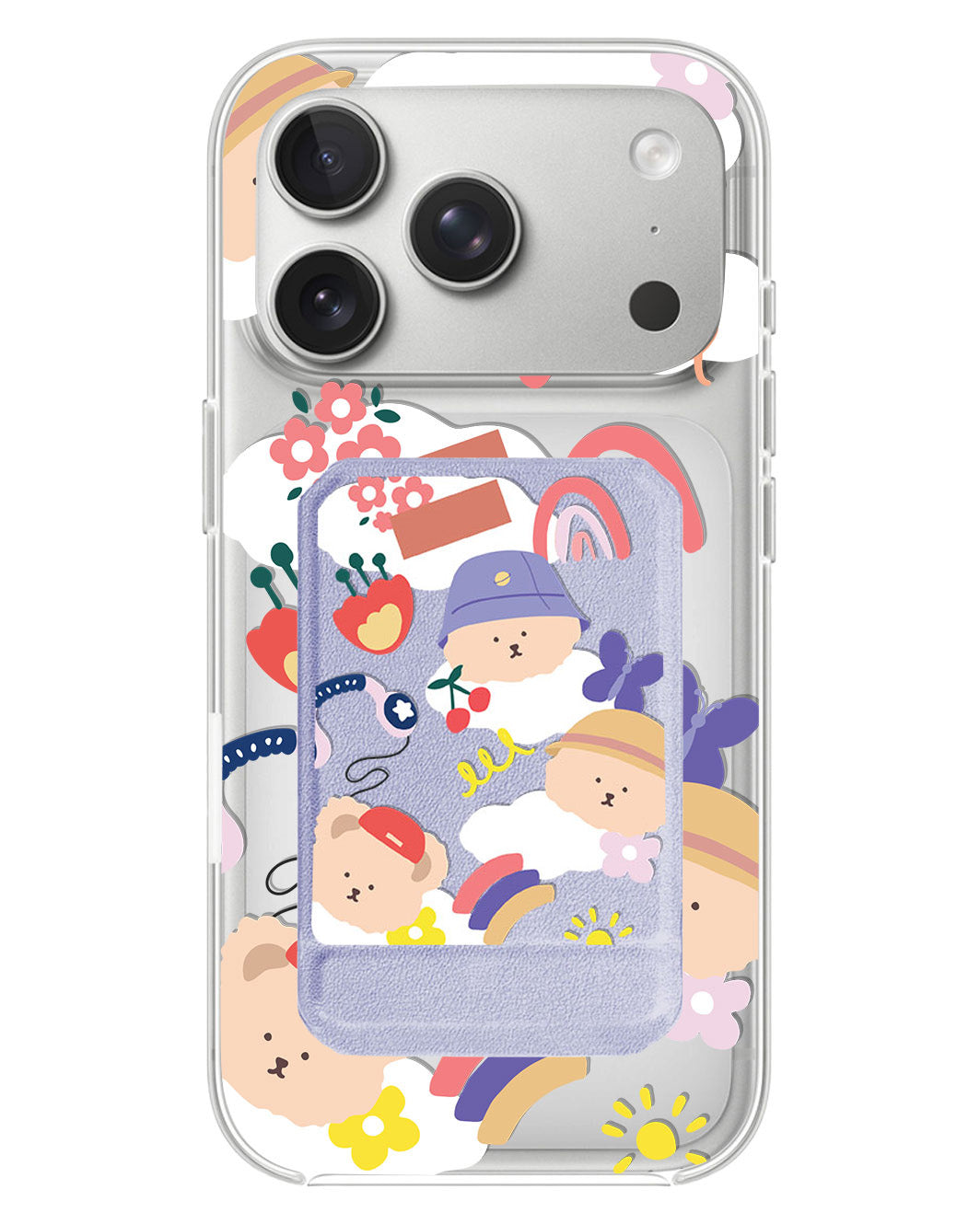 iPhone Magnetic Multifold Wallet - Bear in Style