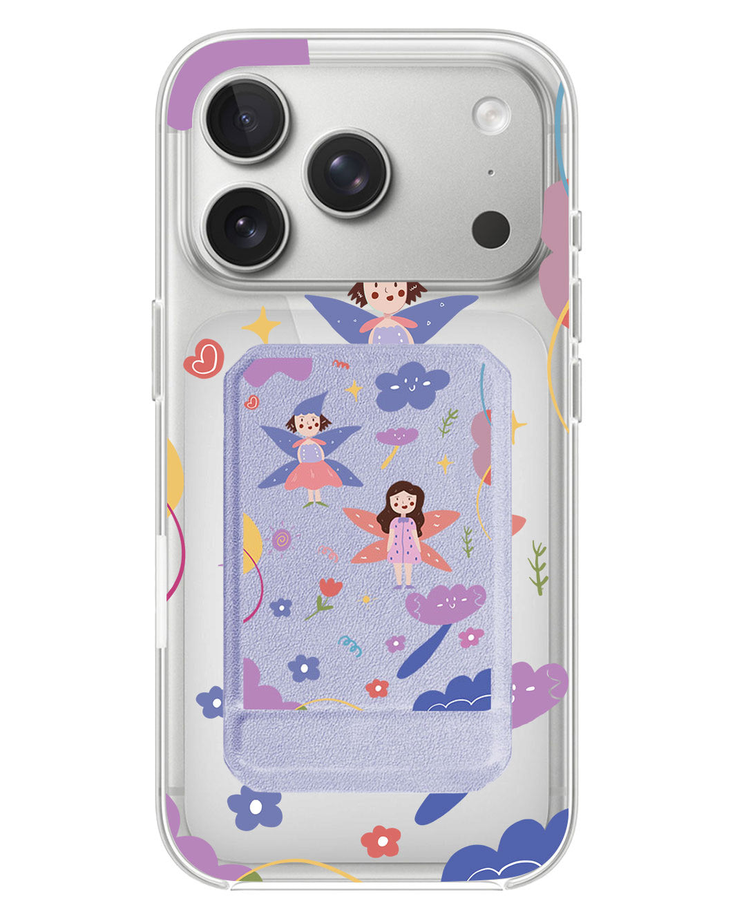 iPhone Magnetic Multifold Wallet - Fairy Pattern
