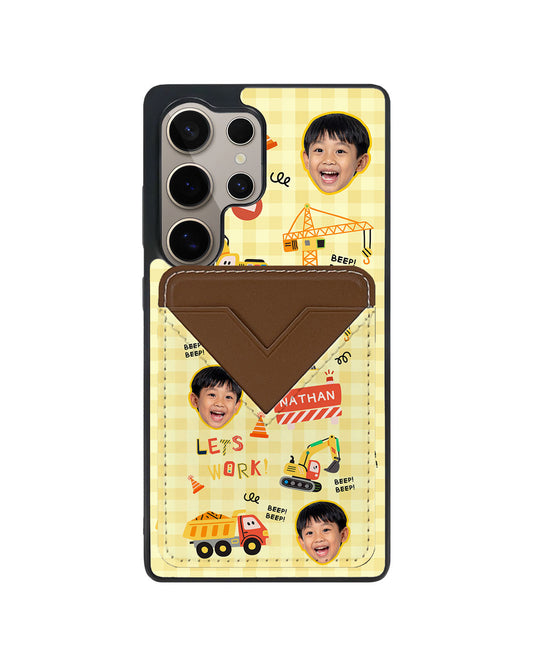 Android Avant Wallet Case - Face Grid Construction