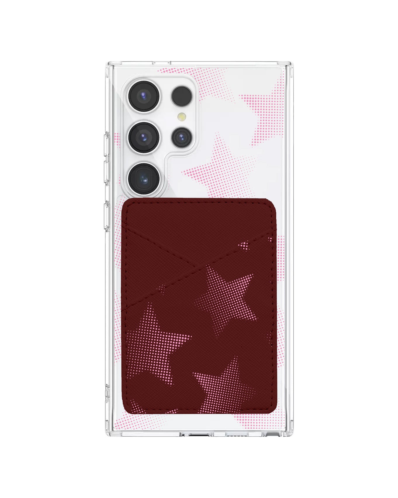 Android Phone Wallet Case - Pink Star