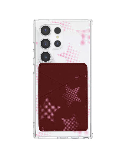 Android Phone Wallet Case - Pink Star