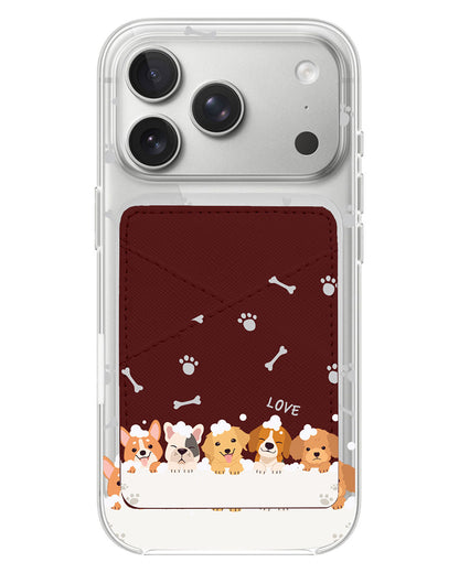 iPhone Phone Wallet Case - Ruff Family 2.0