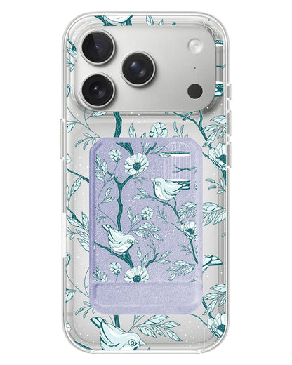 iPhone Magnetic Multifold Wallet - Lovebird Monochrome 6.0
