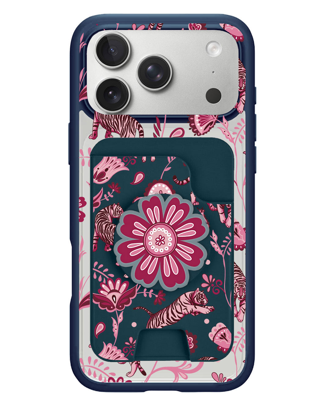 iPhone Magpop Wallet - Tiger & Floral 2.0