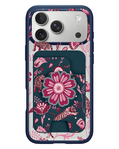 iPhone Magpop Wallet - Tiger & Floral 2.0