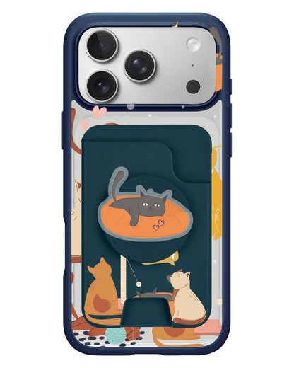 iPhone Magpop Wallet - Playful Cat