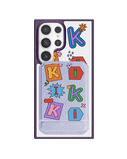 Android Magnetic Multifold Wallet - Adorable Monogram