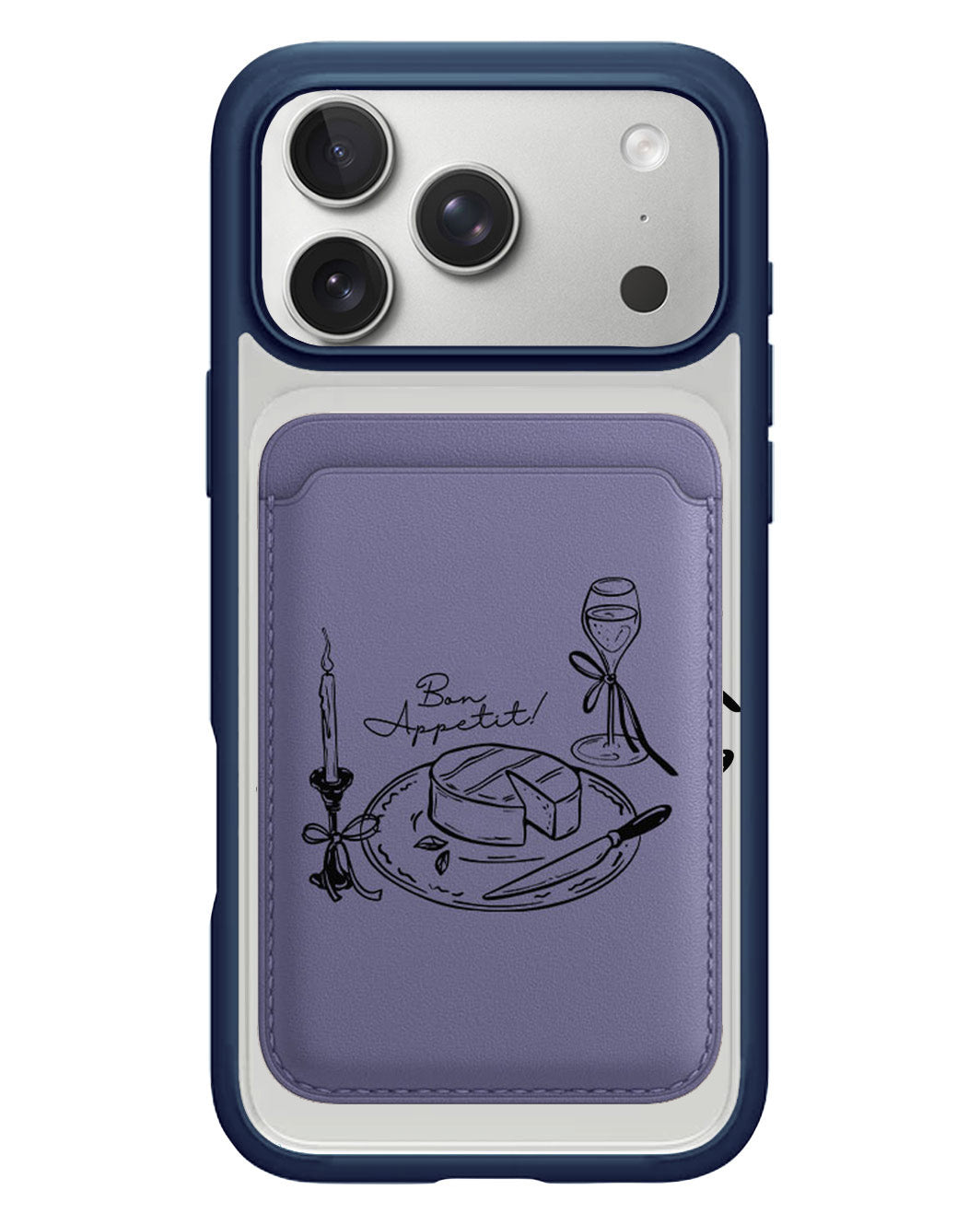 iPhone Magnetic Wallet Case - Bon Appetit