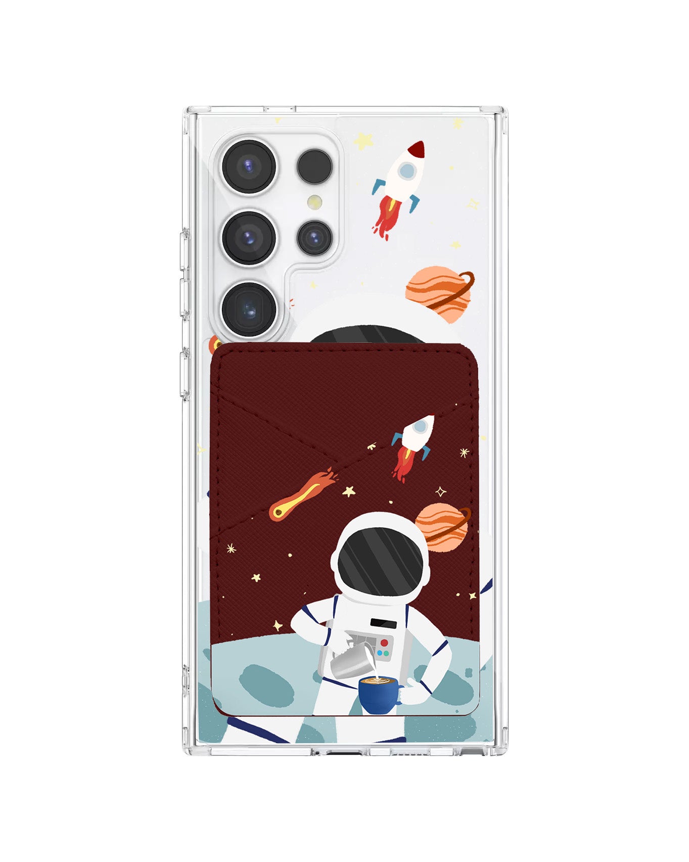 Android Phone Wallet Case - Baristronaut