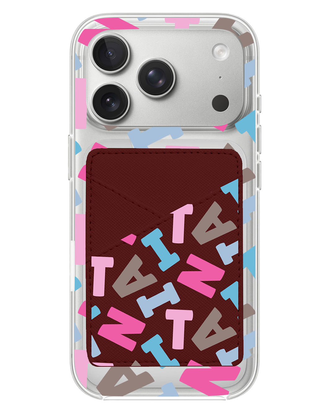 iPhone Phone Wallet Case - Scattered Monogram 2.0