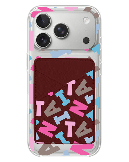 iPhone Phone Wallet Case - Scattered Monogram 2.0