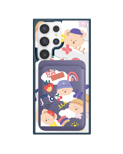 Android Magnetic Wallet Case - Bear In Style