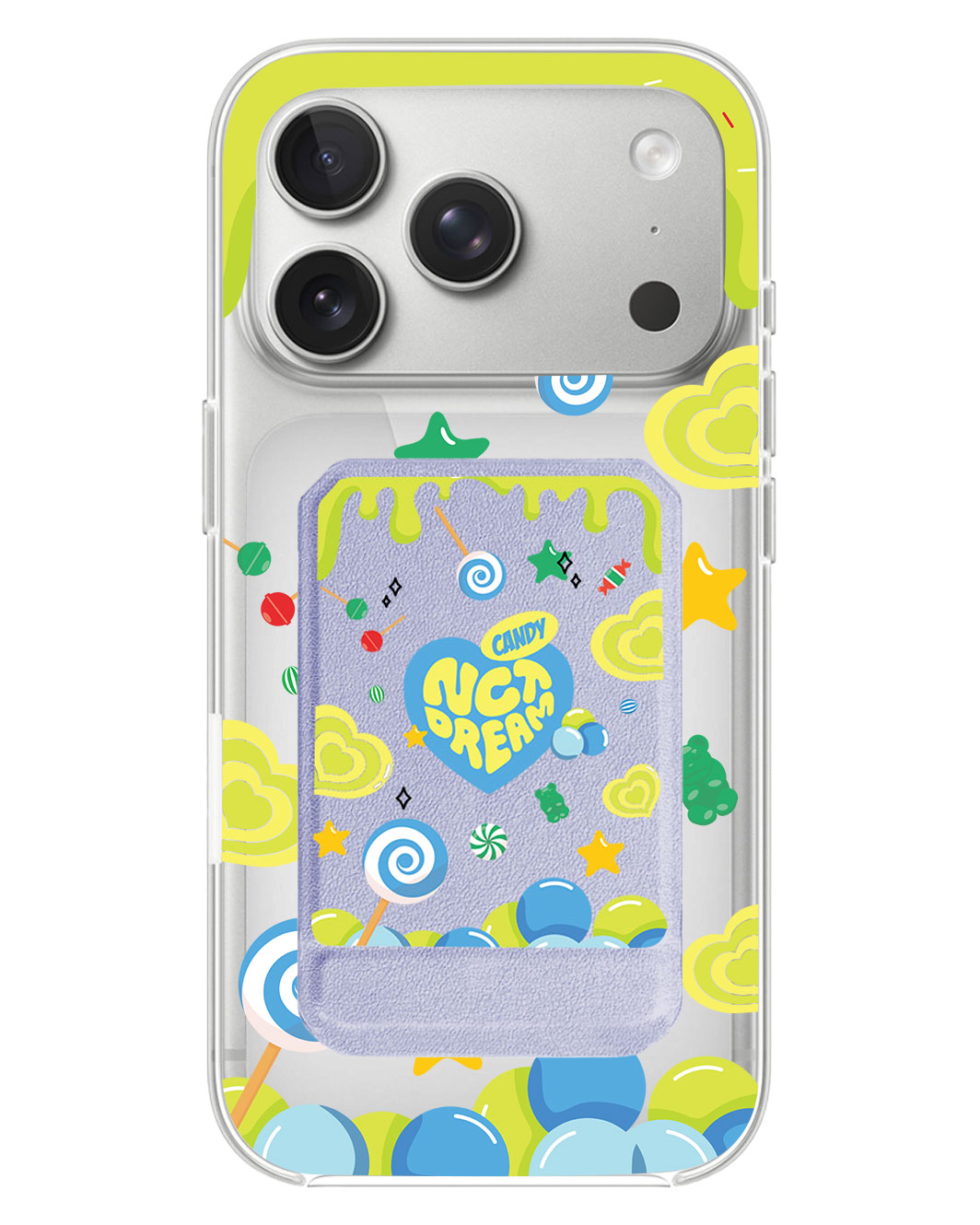 iPhone Magnetic Multifold Wallet - NCT Dream Candy Lime