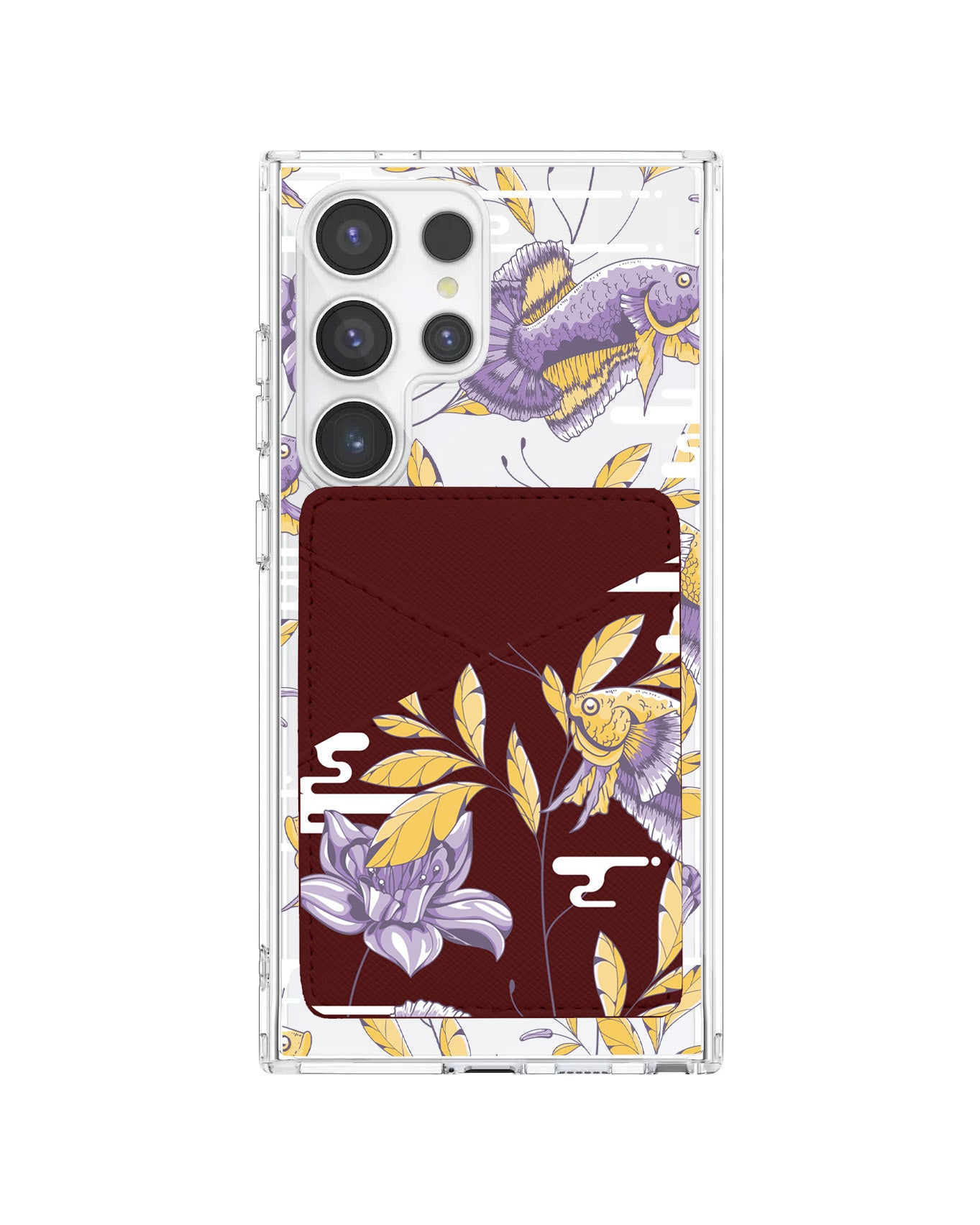 Android Phone Wallet Case - Fish & Floral 5.0