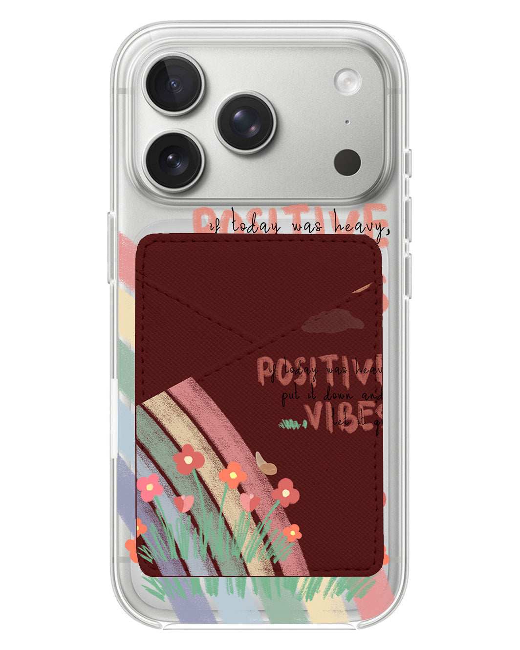 iPhone Phone Wallet Case - Positive Vibes