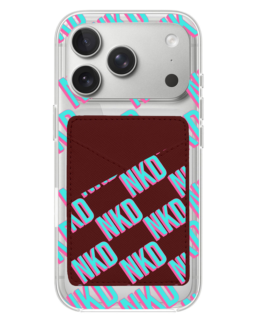 iPhone Phone Wallet Case - Diagonal Initial Monogram 4.0